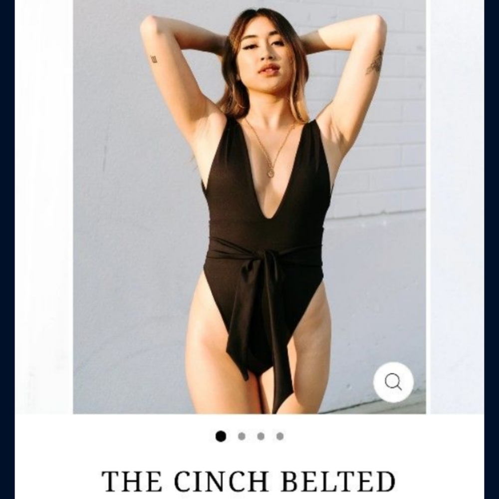 Londre "The Cinched Belt" Sustainably Made Bathing Suit - New